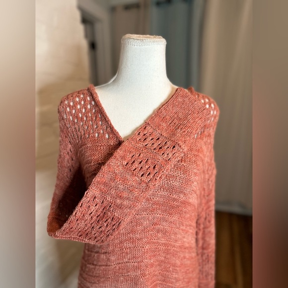 Lucky Brand Crochet Lightweight Long Sleeve Sweater - Picture 2 of 8